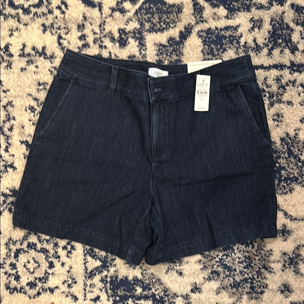 LOFT Women's Dark Blue Jean Shorts